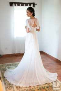 Abito da sposa visto da dietro