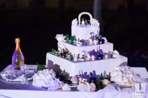 Torta bianca con i lego
