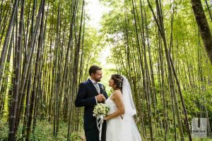 Passeggiata sposi foresta bamboo