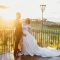 Matrimonio a Villa dei Consoli a Frascati, foto di coppia con la luce dopo il temporale